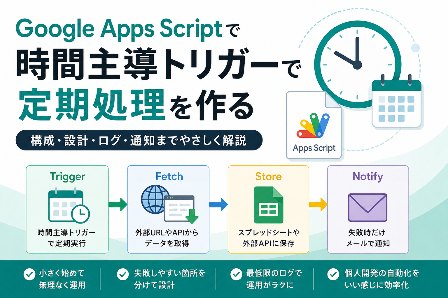 Google Apps Scriptで定期処理を作る方法